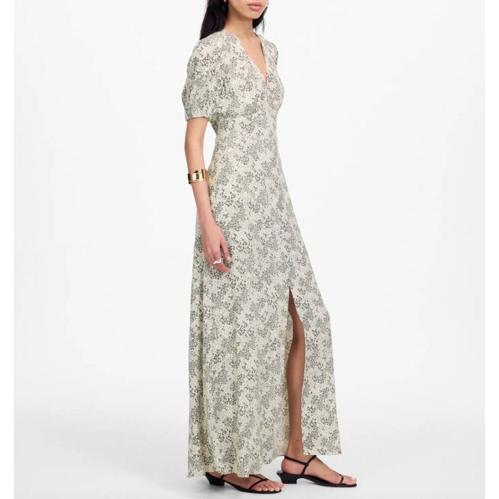 Madewell Cream Floral Maxi Dress